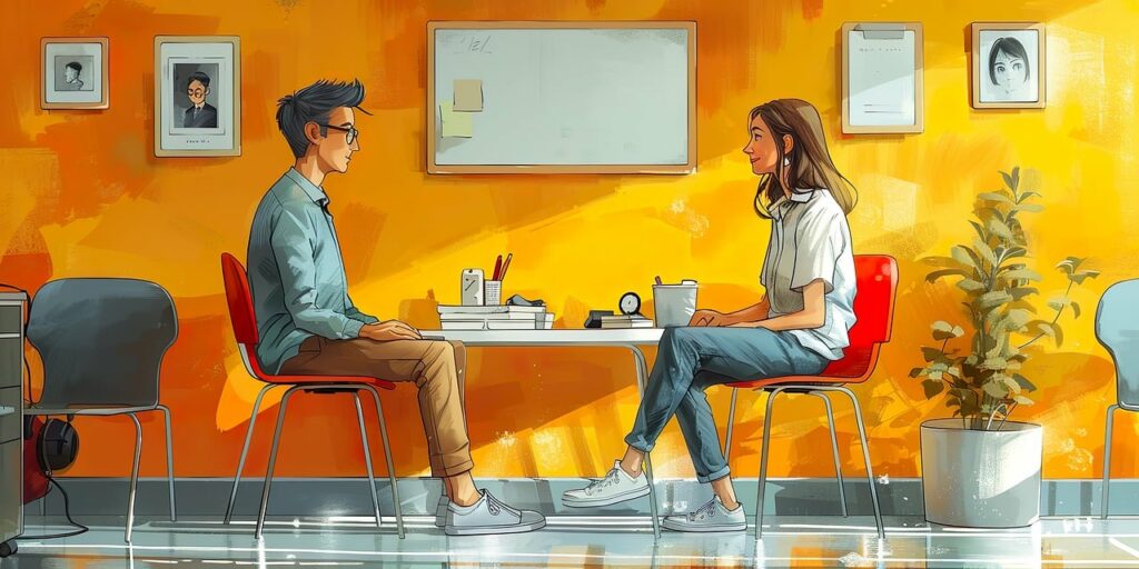 ai generated, interview, recruitment, Gut vorbereitet für den Job und die Zukunft​