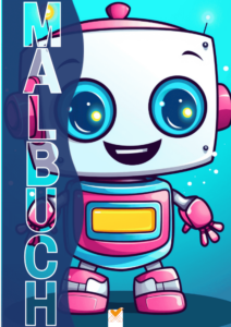 Malbuch, Roboter, Kinder, Spielen, Kreativ, Ausmalen, Geschenk, Zeitvertreib